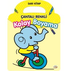 Çantalı Renkli Kolay Boyama- Sarı Kitap