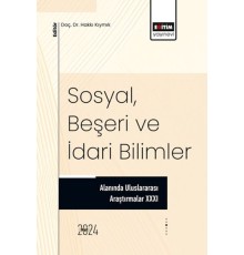 XXXI_Sosyal, Beşeri Ve İdari Bilimler Alanında Uluslararası Araştırmalar
