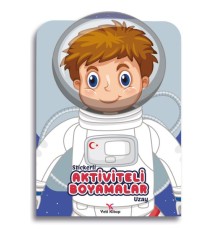 Stickerli Aktivite ve Boyamalar Uzay