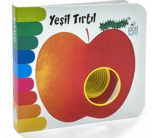 Mini Delikli Kitaplar Serisi - Yeşil Tırtıl