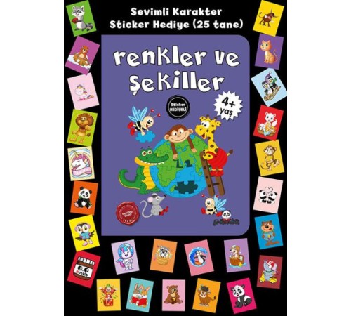 Stickerlı 4+ Yaş Renkler ve Şekiller