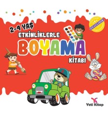 Etkinliklerle Boyama Kitabı 1 - (2-4 Yaş)