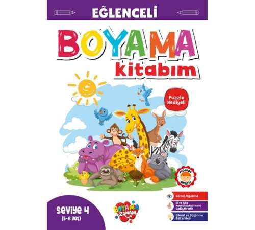 Eğlenceli Boyama – Seviye 4 (5-6 Yaş) Eğlenceli Boyama – Seviye 4 (5-6 Yaş)