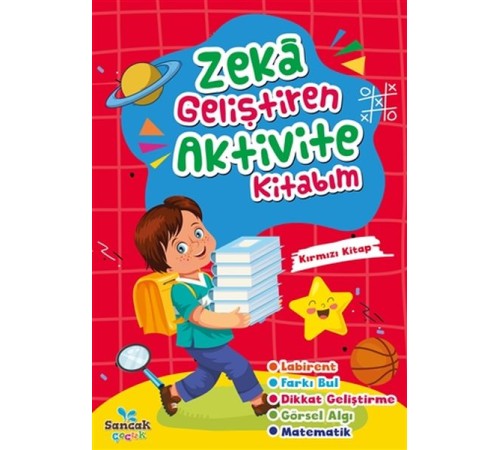 Zeka Geliştiren Aktivite Kitabım - Kırmızı Kitap
