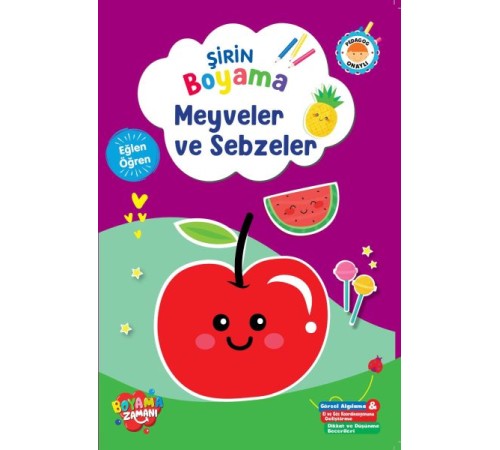 Şirin Boyama – Meyveler ve Sebzeler