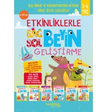 Etkinliklerle Sağ Beyin Sol Beyin Geliştirme (5-6 Yaş) 6 Kitap Takım