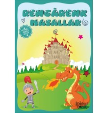 Çocuklar için Hayal ve Odak Geliştirici Rengarenk Masallar Petrol Yeşili Kitap