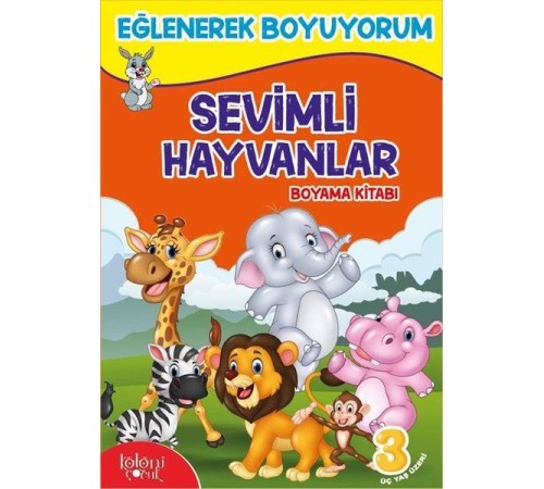 Sevimli Hayvanlar Boyama Kitabı