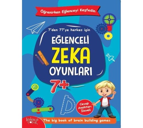 Eğlenceli Zeka Oyunları - Mavi Kitap -Öğrenirken Eğlenceyi Keşfedin
