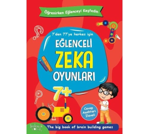 Eğlenceli Zeka Oyunları - Kırmızı Kitap - Öğrenirken Eğlenceyi Keşfedin