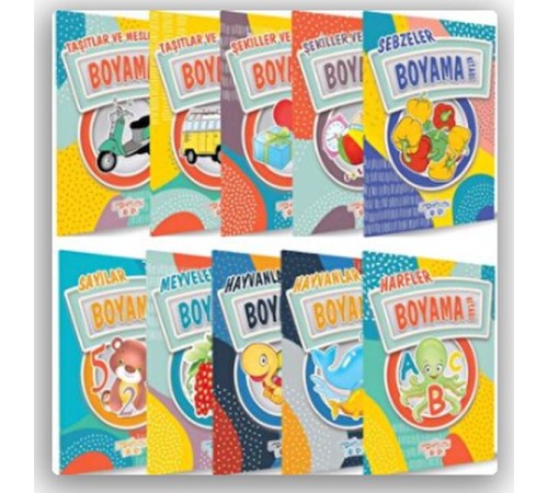 Boyama Kitapları (10 Kitap Takım)