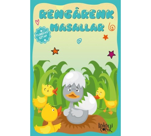 Çocuklar için Hayal ve Odak Geliştirici Rengarenk Masallar Turkuaz Kitap