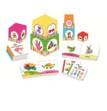 Kutu Kutu Kavramlar - 6 Kutu + 6 Kitaplık Eğitici Set
