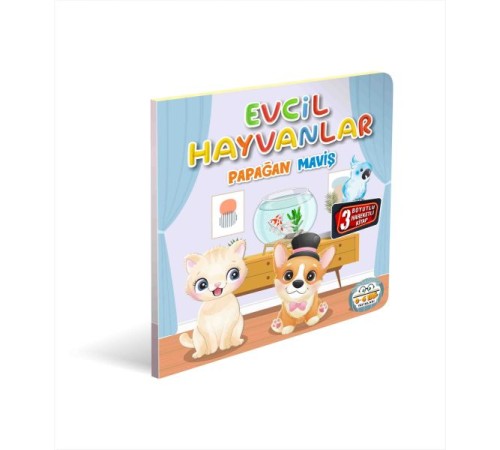 Evcil Hayvanlar Papağan Maviş 3 Boyutlu Evcil Hayvanlar Papağan Maviş 3 Boyutlu