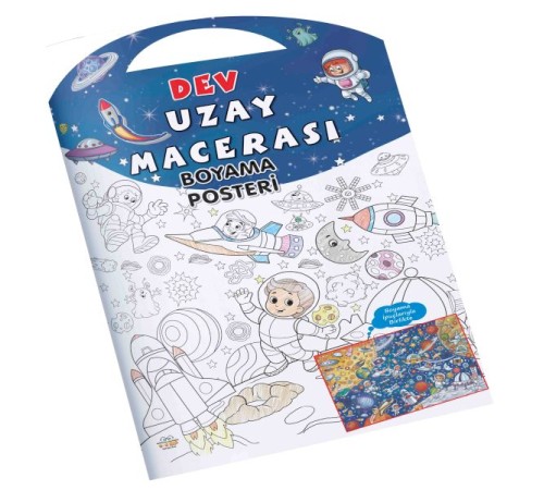 Uzay Macerası Dev Boyama Posteri