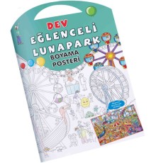 Eğlenceli Lunapark Dev Boyama Posteri