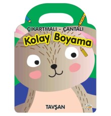 Tavşan - Çıkartmalı-Çantalı Kolay Boyama