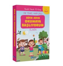 Adım Adım Okumaya Başlıyorum İlk Okuma Kitapları  Set  (10 Kitap)