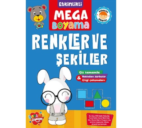 Etkinlikli Mega Boyama - Renkler ve Şekiller Etkinlikli Mega Boyama - Renkler ve Şekiller