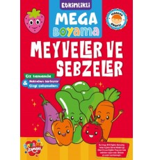 Etkinlikli Mega Boyama - Meyveler ve Sebzeler