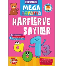 Etkinlikli Mega Boyama - Harfler ve Sayılar