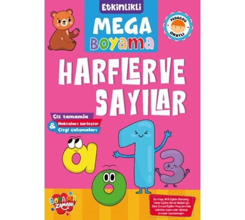 Etkinlikli Mega Boyama - Harfler ve Sayılar