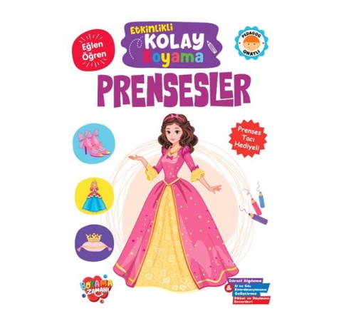 Etkinlikli Kolay Boyama – Prensesler Etkinlikli Kolay Boyama – Prensesler