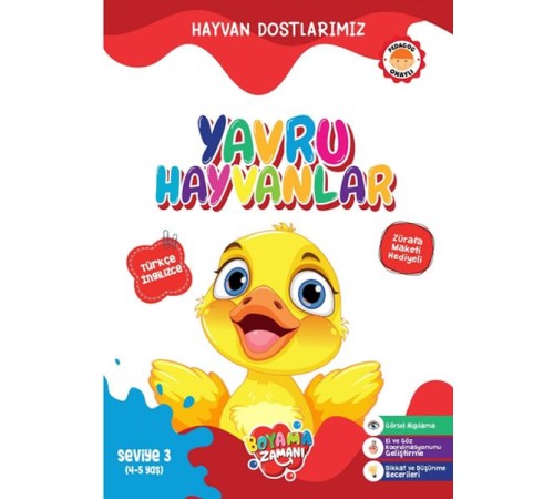 Hayvan Dostlarımız - Yavru Hayvanlar Seviye 3 (4-5 Yaş)
