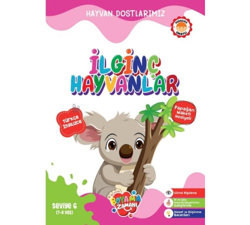 Hayvan Dostlarımız - İlginç Hayvanlar Seviye 6 (7-8 Yaş) Hayvan Dostlarımız - İlginç Hayvanlar Seviye 6 (7-8 Yaş)