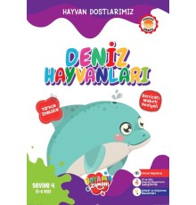 Hayvan Dostlarımız - Deniz Hayvanları Seviye 4 (5-6 Yaş)