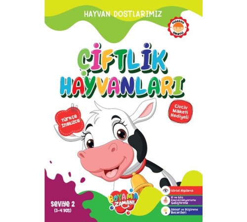 Hayvan Dostlarımız - Çiftlik Hayvanları Seviye 2 (3-4 Yaş) Hayvan Dostlarımız - Çiftlik Hayvanları Seviye 2 (3-4 Yaş)