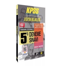 Tasarı 2024 KPSS Dev Kadro - Eğitim Bilimleri 5 Deneme