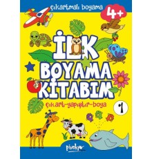 Çıkartmalı İlk Boyama Kitabım 4+ Yaş-1