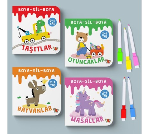 Boya-Sil-Boya (4 Kitap Set)