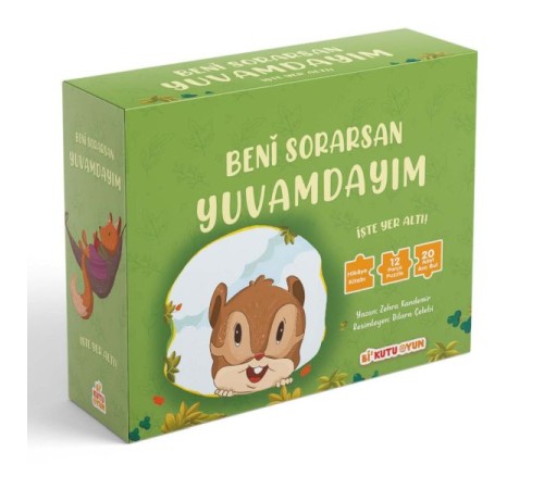 Beni Sorarsan Yuvamdayım-İşte Yer Altı! (Kitap ve Yapboz Seti)