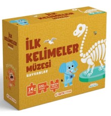 İlk Kelimeler Müzesi - Hayvanlar (İngilizce Destekli Kitap ve Yapboz Seti)