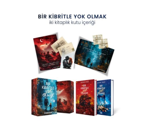 Bir Kibritle Yok Olmak İki Kitaplık Hediyeli Özel Kutu (Ciltli)
