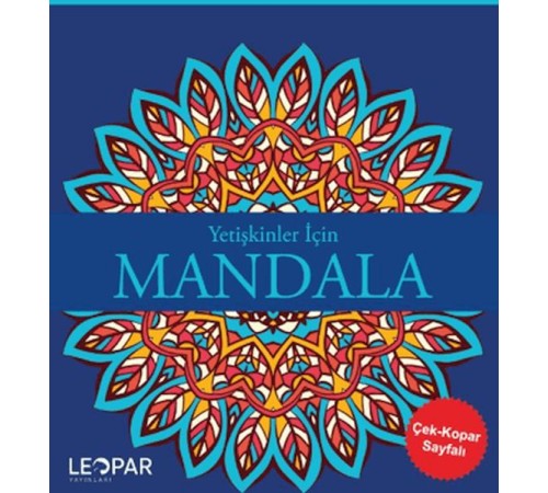 Yetişkinler İçin Mandala - Lacivert