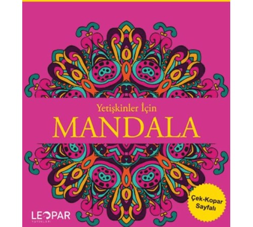 Yetişkinler İçin Mandala - Pembe