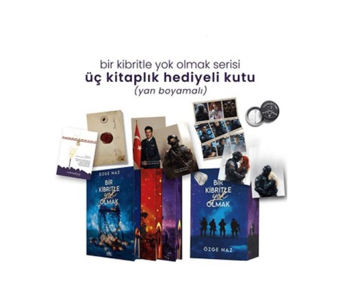 Bir Kibritle Yok Olmak Serisi - Üç Kitaplık Yan Boyamalı Hediyeli Kutu