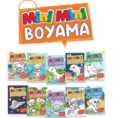 Mini Mini Boyama Kitabı Büyük Boy (10 Çeşit - 50 Kitap)
