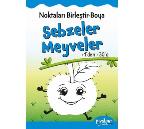 Noktaları Birleştir-Boya Sebzeler-Meyveler-1’den 30’a Noktaları Birleştir-Boya Sebzeler-Meyveler-1’den 30’a