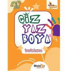 Çiz Yaz Boya İngilizce Boyama Kitabı
