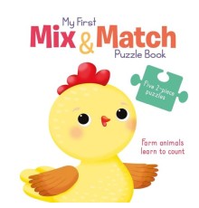 My First Mix & Match Puzzle Book: Farm Animals Learn to Count