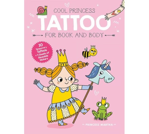 Cool Princess Tattoo Book: Martha