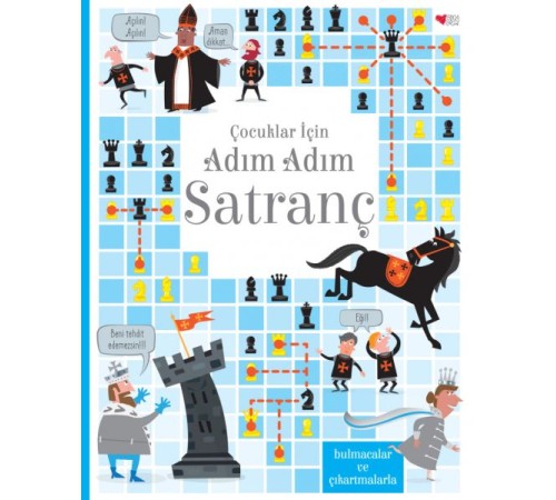 Çocuklar İçin Adım Adım Satranç (Ciltli)