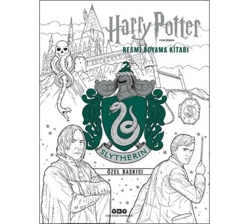 Harry Potter Filmlerinden Resmi Boyama Kitabı – Slytherin Özel Baskısı