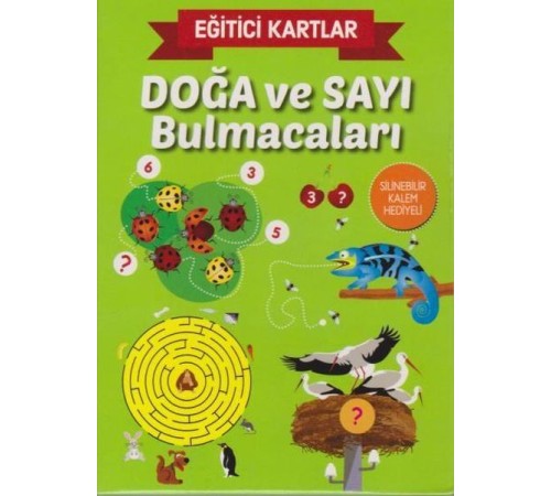 Eğitici Kartlar Doğa ve Sayı Bulmacaları