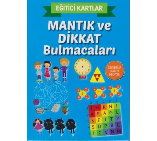 Eğitici Kartlar Mantık ve Dikkat Bulmacaları
