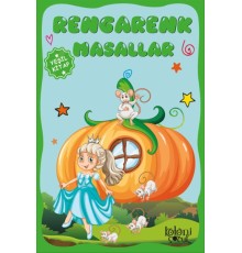 Çocuklar için Hayal ve Odak Geliştirici Rengarenk Masallar Yeşil Kitap